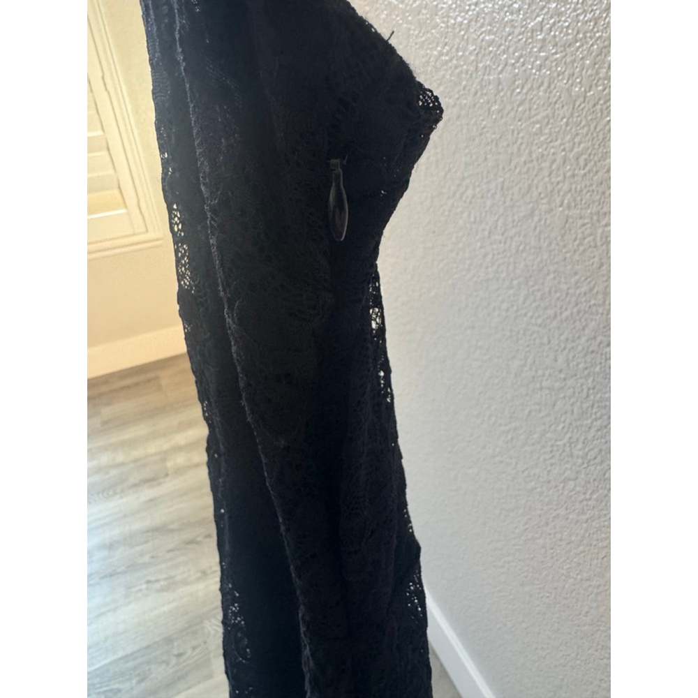 Free People Reflected Moonlight Lace Dress Black NWOT Size XS Prom Whimsigoth - Picture 3 of 8